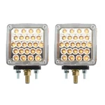 Pair Grand General Led Clear Lens Amber/red Double Turn Signal Light Universal. Fixed Price $129.99.