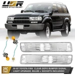 Usa Clear Bumper Signal Light W/bulb + Socket For 91-97 Toyota Land Cruiser Fj80. Fixed Price $44.95.