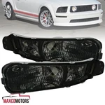 Smoke Bumper Lamps Fit 2005-2009 Ford Mustang Front Turn Signal Replacement Pair. Fixed Price $49.49.