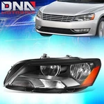 For 2012-2015 Vw Passat Black Housing Amber Corner Headlight Lamp Driver Left. Fixed Price $62.89.