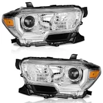 Pair Headlights Assembly For 2016-2022 Toyota Tacoma Headlamps W/o Led Drl. Fixed Price $98.49.