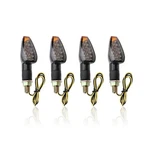 4pcs Motorcycle Turn Signals,14led Front+rear Blinkers With Cool A.... Fixed Price $14.70.