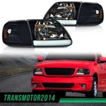 Led Strip Headlights & Corner Parking Lights Fit For 97-04 Ford Expedition Smoke. Fixed Price $89.40.