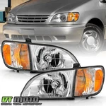For 2001 2022 2003 Toyota Sienna Headlights Headlamps W/corner Lights Left+right. Fixed Price $98.99.
