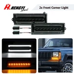 Clear Led Bumper Drl Signal Front Corner Light For 1986-1992 Jeep Comanche. Fixed Price $76.99.