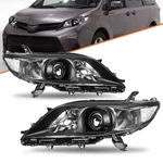 For 2011-2020 Toyota Sienna Projector Black Halogen Headlights Assembly Lamps. Fixed Price $109.99.