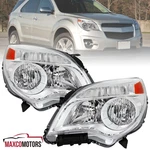 Headlights Fits 2010-2015 Chevy Equinox Lt Ls Halogen Lamps Left+right Assembly. Fixed Price $97.49.