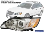 For Head Lamp 2008 2009 Subaru Outback Wagon Driver Left Side Su2502133c. Fixed Price $125.79.