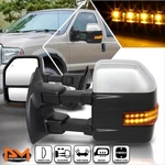 For 99-07 Ford Super Duty Powered+heated Chrome Towing Mirror W/led Signal Lamp. Fixed Price $242.89.
