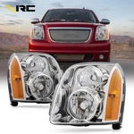 Left & Right Headlight Replacements For 07-14 Gmc Yukon With Amber Reflector. Fixed Price $69.99.