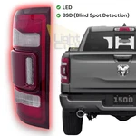 Led Tail Light For 2019-2024 Dodge Ram 1500 W/ Blind Spot W/o Module Left Side. Fixed Price $89.90.
