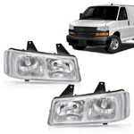 Fit For 2003-2025 Chevy Express Gmc Savana Van Chrome Headlights Headlamps. Fixed Price $88.06.