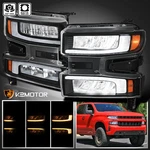 Fits 2019-2021 Chevy Silverado 1500 Sequential Switchback Full Led Headlights. Fixed Price $395.38.