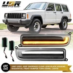Turn Signal Light Sequential Led Black Housing Set L+r For 97-01 Jeep Cherokee. Fixed Price $79.95.