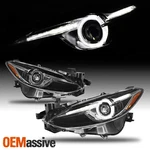 For 2014-2016 Mazda 3 Upgrade Led Halo Rim Projector Black Headlights Pair. Fixed Price $285.99.