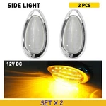 4pcs Fit Freightliner Truck Amber Led Side Marker Light Clear Lens Indicator. Fixed Price $48.72.