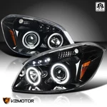 Jet Black Fits 2005-2010 Chevy Cobalt 07-09 Pontiac G5 Halo Projector Headlights. Fixed Price $144.38.