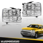 Pair Headlights Fit For 07-13 14 Chevy Silverado 1500 2500 3500 Hd Left + Right. Fixed Price $112.49.