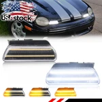 2x Clear Dynamic Led Front Drl Turn Signal Lights For 95-99 Dodge Plymouth Neon. Fixed Price $69.99.