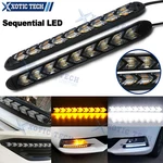 Led Sequential Flasher Turn Signal Light Amber/white Switchback Arrow Strip 9.8". Fixed Price $22.93.