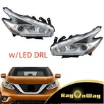 For 2015 2016 Nissan Murano Left+right Chrome Halogen+led Drl Headlight Assembly. Fixed Price $260.86.