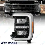 For 2023-2025 Ford F250 F350 Superduty Black Trim Led Reflector Headlight Driver. Fixed Price $437.99.