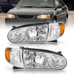 Headlights Chrome For Toyota Corolla 2001-2002 Headlamp Corner Signal Lamp Pair. Fixed Price $99.21.