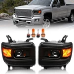 For 2014-2019 Gmc Sierra 1500 2500hd 3500hd Left+right Pair Projector Headlights. Fixed Price $172.81.