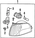 Genuine Ford Lamp Assembly - Parking Xf5z-13200-ab. Fixed Price $89.09.