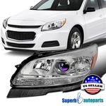 Fit 2013-2015 Chevy Malibu Halogen Crystal Clear Projector Headlight Driver Left. Fixed Price $68.98.