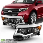 Black 2011-2014 Ford Edge Halogen Model Led Drl Projector Headlights Headlamps. Fixed Price $368.99.