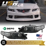 Depo Black Clear Bi-xenon D2s Projector Headlights For 07-08 Acura Tl Type-s. Fixed Price $539.95.