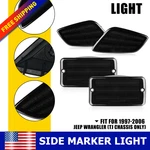 4x Smoked Bumper Signal Fender Side Marker Lights For 1997-2006 Jeep Wrangler Tj. Fixed Price $25.64.