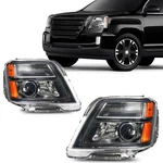Headlight Assembly Fits 2010-2015 Gmc Terrain Halogen Amber And Black Housing. Fixed Price $105.99.