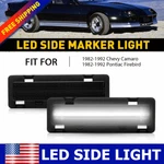 2x Smoked Side Front Led Lights Marker For 1982-92 Chevy Camaro Pontiac Firebird. Fixed Price $18.99.