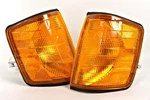 Mercedes 190 W201 1982-1993 Amber Corner Lights Turn Signals Pair Oem. Fixed Price $191.01.