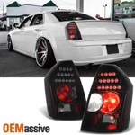 Fit 2005-2007 Chrysler 300 Replacement Lh + Rh Black Smoke Led Tail Lights Lamps. Fixed Price $124.98.