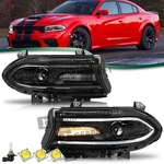 Pair For 2015-2022 Dodge Charger Halogen Led Drl Projector Headlight Left&right. Fixed Price $155.99.