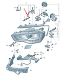 New Audi Tt Fv Front Bulb Carrier With Wires 8t0941319b Genuine. Fixed Price $53.06.