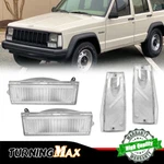 4x Clear Parking Signal Marker Blinker Light Set For 84-96 Cherokee Pickup Truck. Fixed Price $32.49.