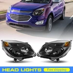 Fits 2016-2017 Chevy Equinox Black Halogen Headlights 16 17 Headlamps Left+right. Fixed Price $123.59.