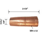 Mig Welding Nozzles 21-62 5/8" Fits Tweco Mini#1 & Magnum 100l Replacement. Fixed Price $10.34.