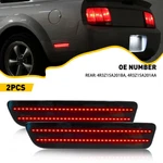 2x Smoked Lens Red Led Rear Bumper Side Marker Lights For 2005-2009 Ford Mustang. Fixed Price $21.99.