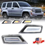 2x Clear Front Bumper Switchback Led Parking Signal Light For 08-12 Jeep Liberty. Fixed Price $99.99.