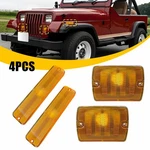For Jeep 1987-1995 Wrangler Yj Amber Bumper Signal Fender Side Marker Light 4pcs. Fixed Price $34.00.