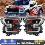 For 2015 2016 2017 Ford F150 Black Led Bar Projector Headlights Headlamps Pair. Fixed Price $245.99.