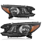 For 2012 2013 2014 Honda Cr-v Crv Black Halogen Headlights Assembly Pair 12-14. Fixed Price $109.99.