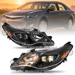 For 2013-2015 Toyota Avalon Headlights Black Headlamps Halogen Left+right. Fixed Price $170.99.