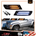 For 2005-2007 Jeep Liberty Smoke Front Bumper Switchback Led Paking Signal Light. Fixed Price $79.99.