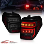 For 2014-2023 Toyota 4 Runner Tail Lights Black Housing Smoke Lens Red Light .... Fixed Price $189.99.